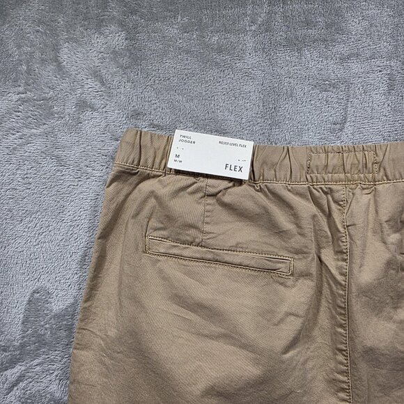 American Eagle Twill Jogger Pants Mens Medium Khaki Ne(X)t Level Flex Chino - Picture 3 of 11